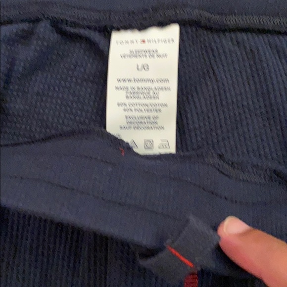 NWOT Tommy Hilfiger red/blue lounge set - Picture 4 of 7